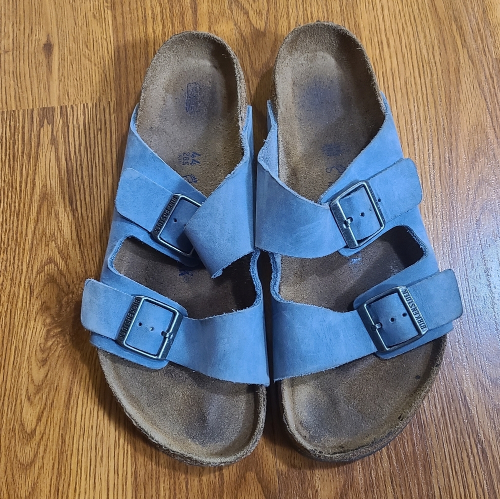 Birkenstock Arizona Soft Footbed Suede Leather Sandals Size 44 (10.5)